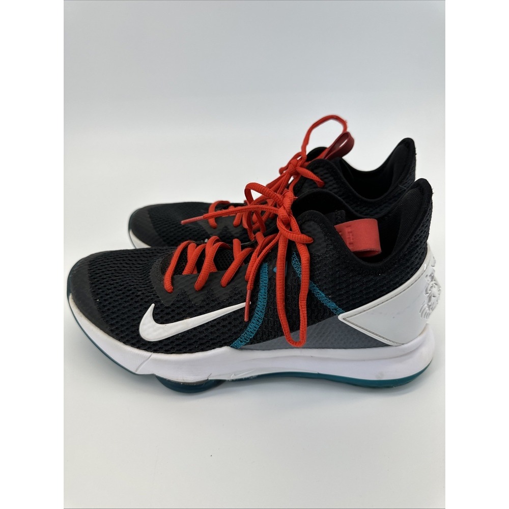 LeBron Witness 4 Black Red Glass Blue Mens Basketball Shoes Size 8.5
